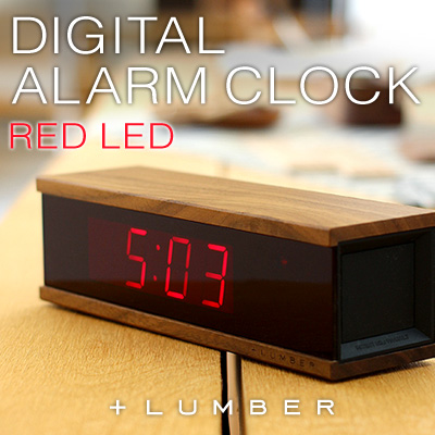 +LUMBER -LED デジタルアラーム時計